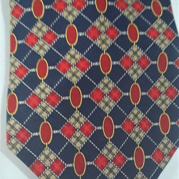 Paolo Gucci Genuine Tie 1990s and 100% Silk 4" w - Picture 4 of 8